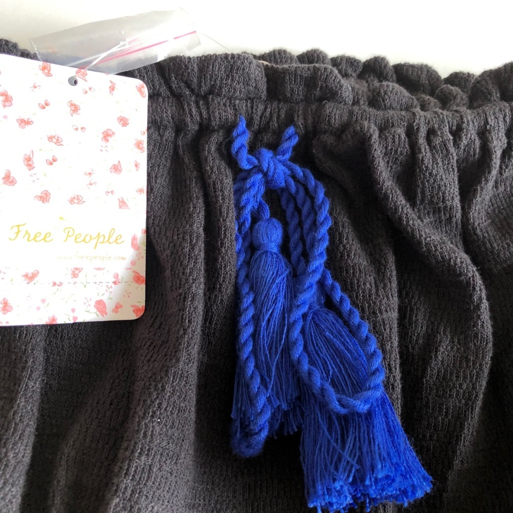 NWT Free People No More Tiers Beaded top black S - Picture 4 of 9
